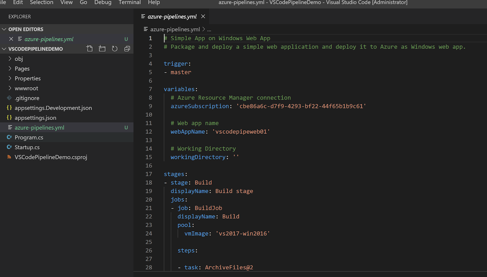 Chaminda's DevOps Journey with MSFT: Using VS Code Extension for Azure ...
