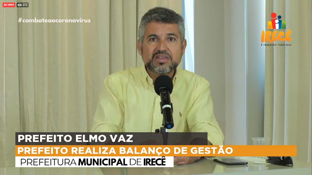 Prefeito de Irecê nega que contrato de R$ 2,6 mi seja para São João; 'combate ao coronavírus'