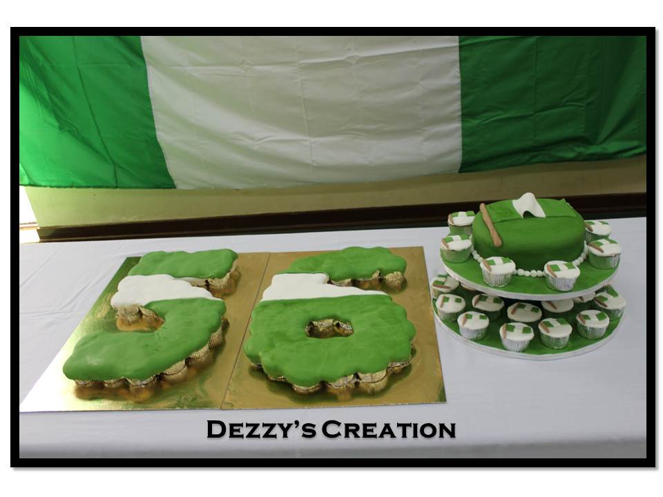 Dezzy's Creation NIGERIA FLAG CAKE, CUPCAKES & PULL APART CUPCAKE