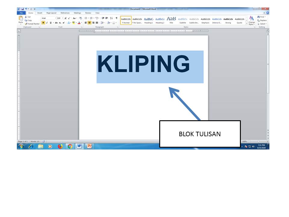 [Tutorial] Cara Blok Tulisan Di Word Beserta Gambar
