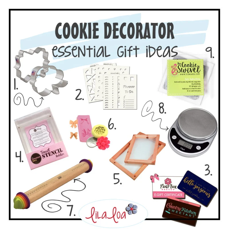 Essential gift ideas list for cookie decorators