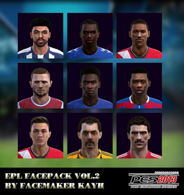 Pes 2013 Premier League Facepack Vol 2 Kazemario Evolution