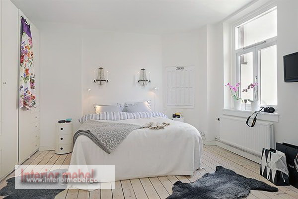 50 Desain Interior Kamar  Tidur Minimalis Warna Cat  Putih  