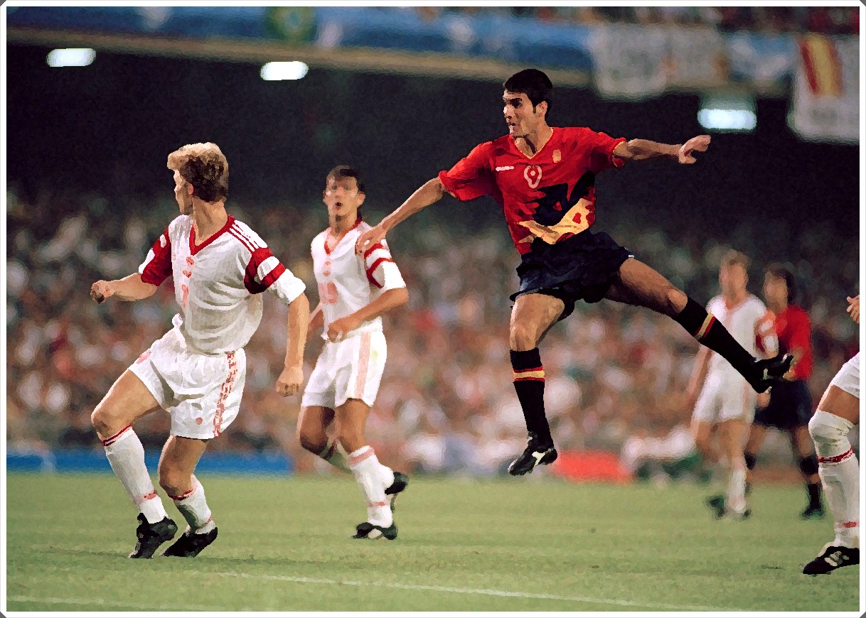 Футбол испании играть. Сборная Испании 1992. Гвардиола 1992. Хосеп Гвардиола футболист сборная Испания. ОИ В Барселоне 1992.