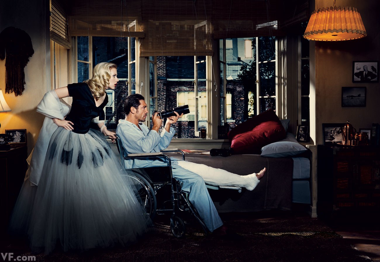 Rear Window: Scarlett Johansson and Javier Bardem, photo by Norman Jean Roy...