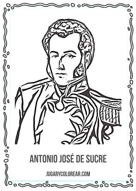 Antonio José de Sucre caricatura para olorear