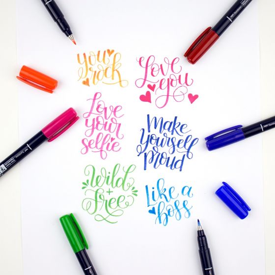 Watercolor Wash Calligraphy Lettering Quotes