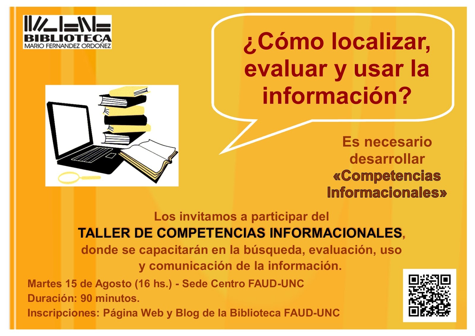 LA BIBLIOTECA DE LA FAUD Taller LA BIBLIOTECA DE LA FAUD Taller
