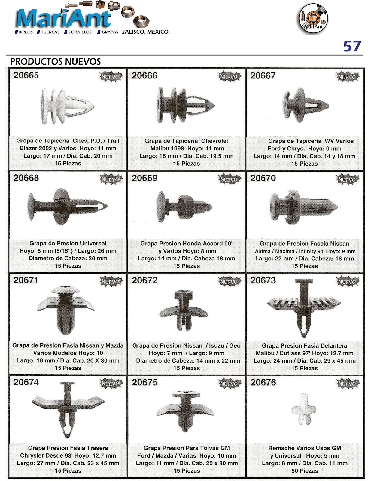 MariAnt tuercas birlos y tornillos