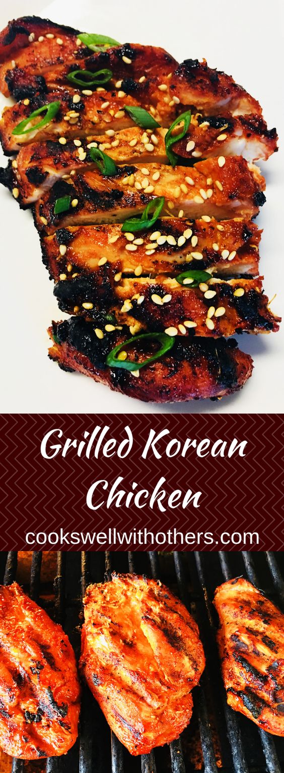 Grilled Korean Chicken Cooking Tagline
