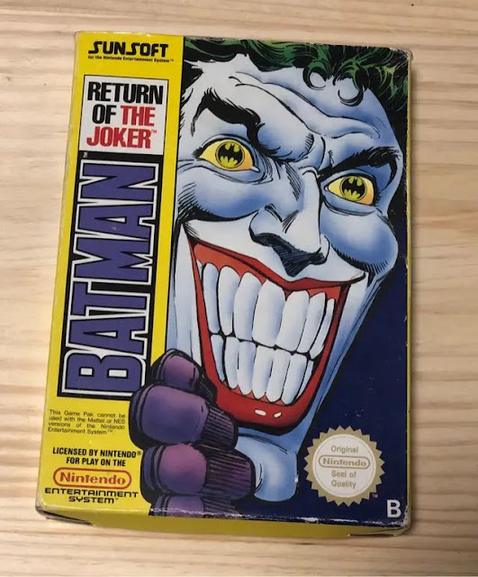 Juego de NES Batman Return Of The Joker de SUNSOFT por la parte de delante