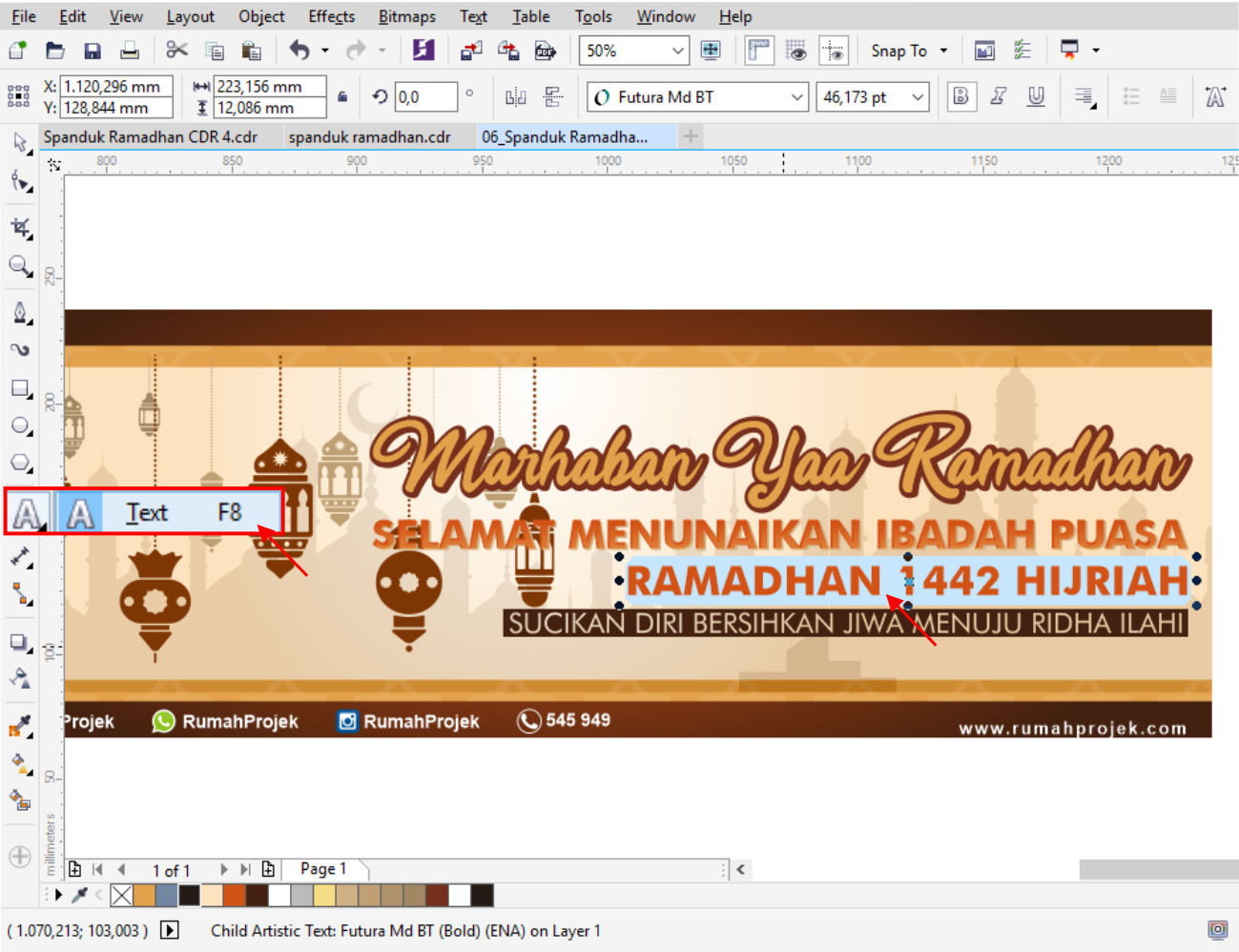 Download Desain Spanduk Ramadhan Corel Draw Gratis