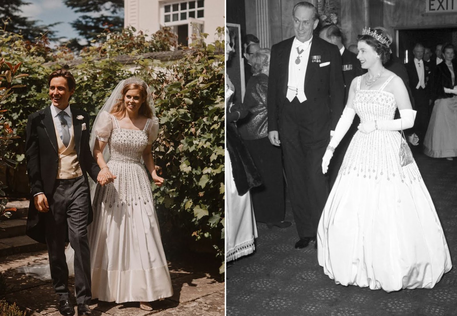 ROYAL COUTURE.....Princess Beatrice Wears Upcycled Norman Hartnell Gown ...