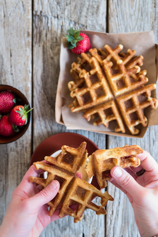 Milk and Honey Overnight Sourdough Buttermilk Waffles