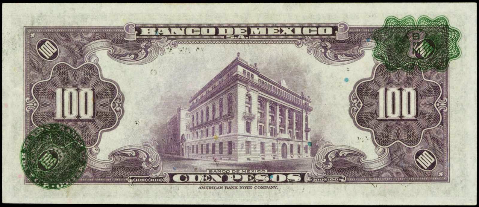 Old Mexican Banknotes Currency paper money peso