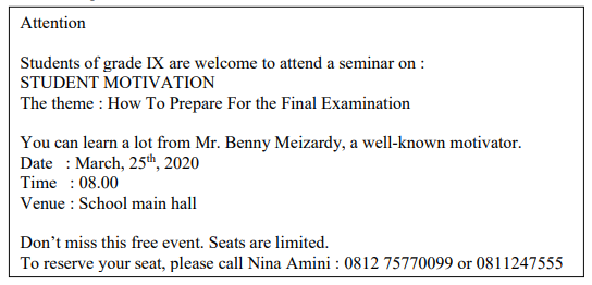 Soal Us Um Pas Genap Kelas 9 Bahasa Inggris