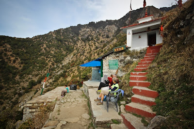 A cup of chai along the hike trek to Triund, Dharamsala