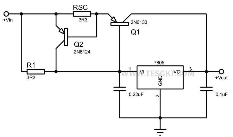 7805 High output current with short circuit protection 7805 High output current with short circuit protection