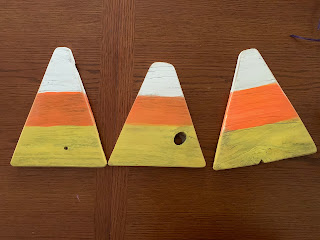 Reclaimed Wood Candy Corn Sign