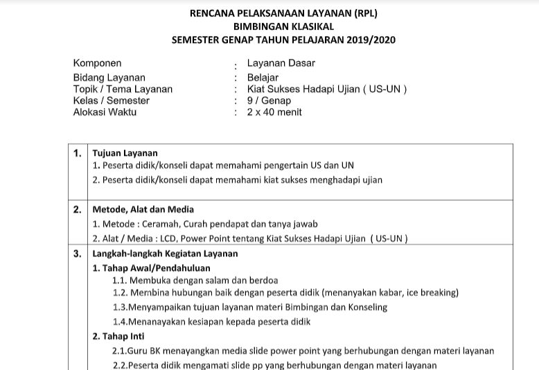 Download RPL BK 1 Lembar Kelas 9 SMP/MTs Semester 2 Lengkap