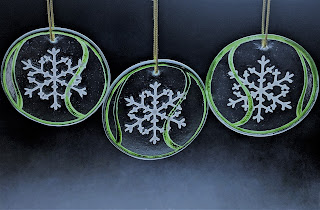 Fused and enameled ornaments