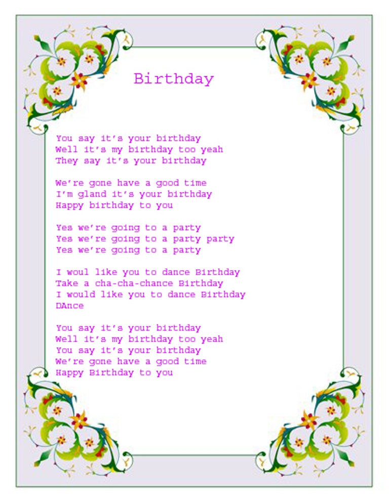 Happy Birthday Song Lyrics Learnpok happy-birthday-song-lyrics-learnpok
