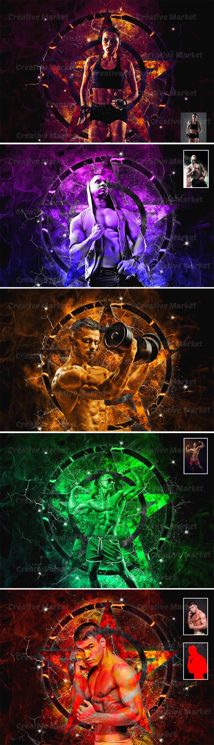 Creativemarket - Extreme Power Photoshop Action Extreme Power Photoshop Action