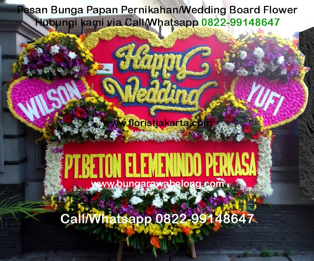 Bunga Papan Wedding Hotel Fairmont Senayan