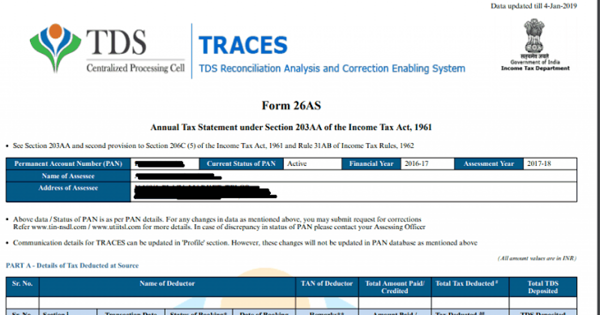 How to Download 26AS from TRACES? How to Check TDS deduction details