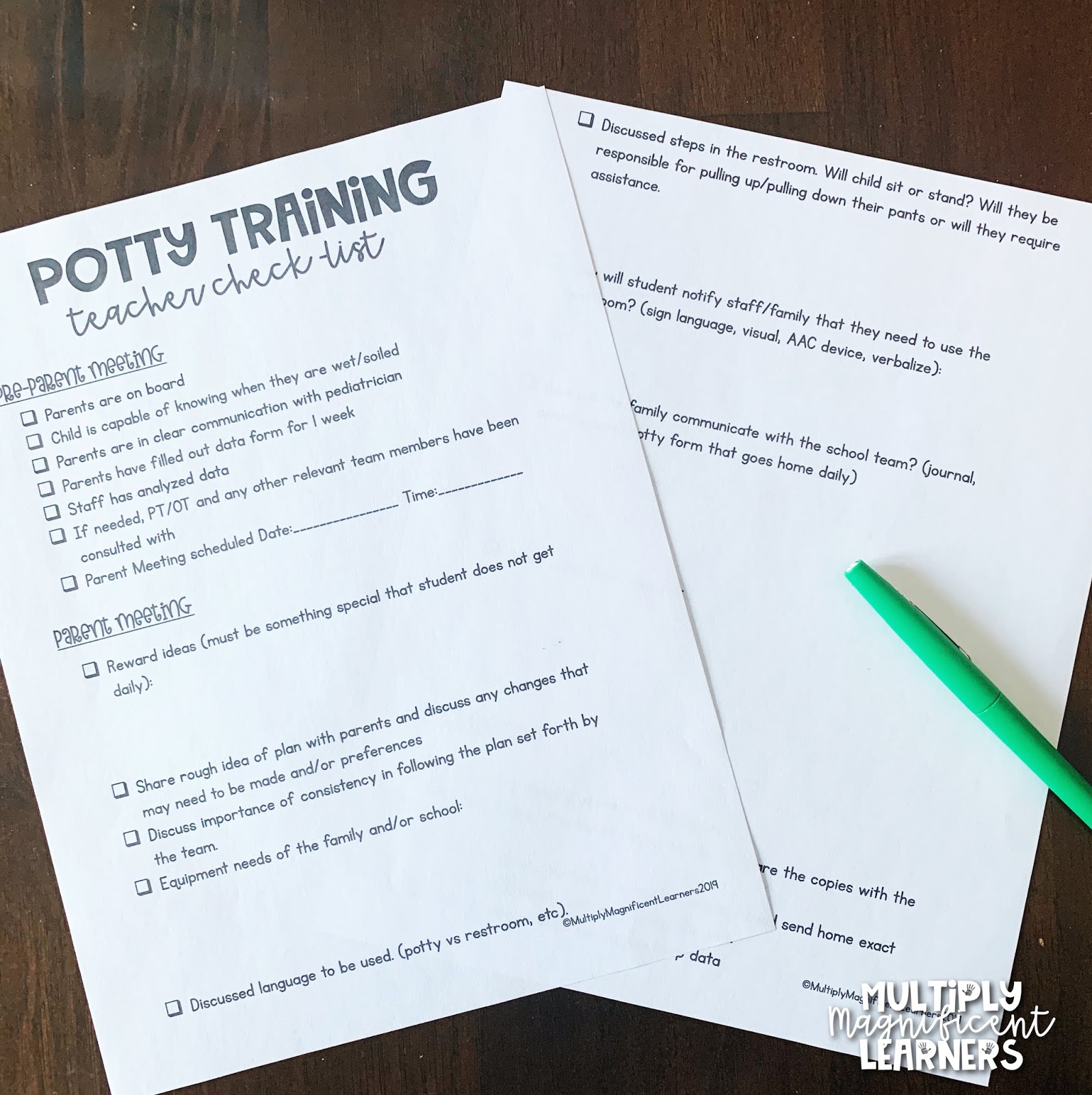 Potty Training in the Classroom Multiply Magnificent Learners