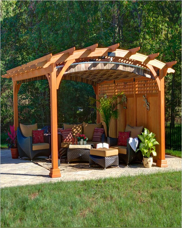 Curved Pergola Designs Home Interior Exterior Decor Design Ideas