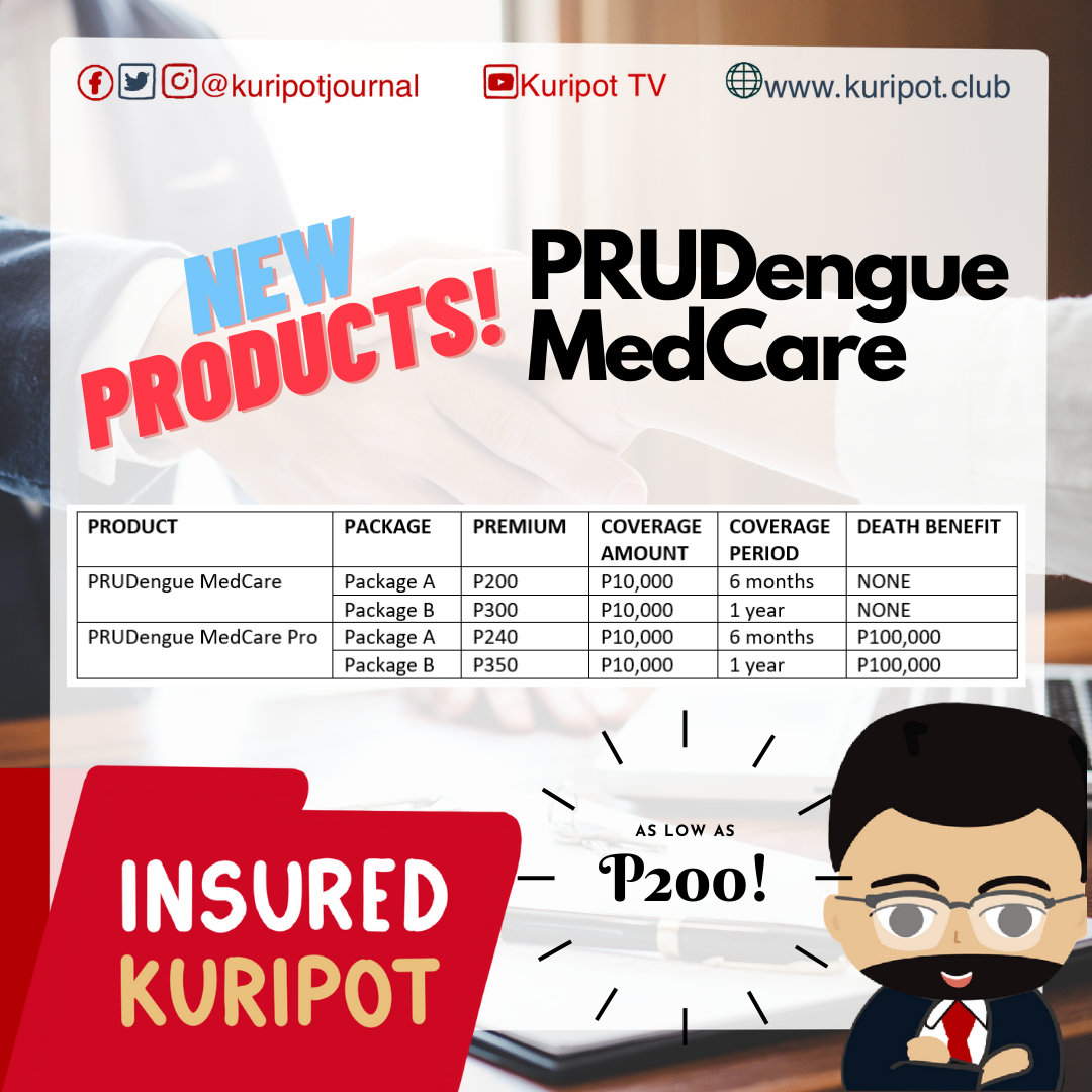 Pru Life UK now offers Dengue Protection Kuripot Journal