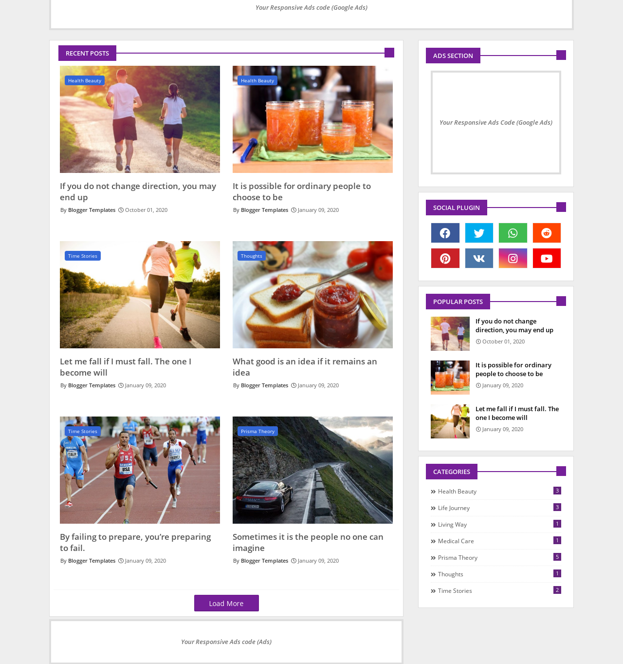Speedy  Simple And Responsive Blogger Template