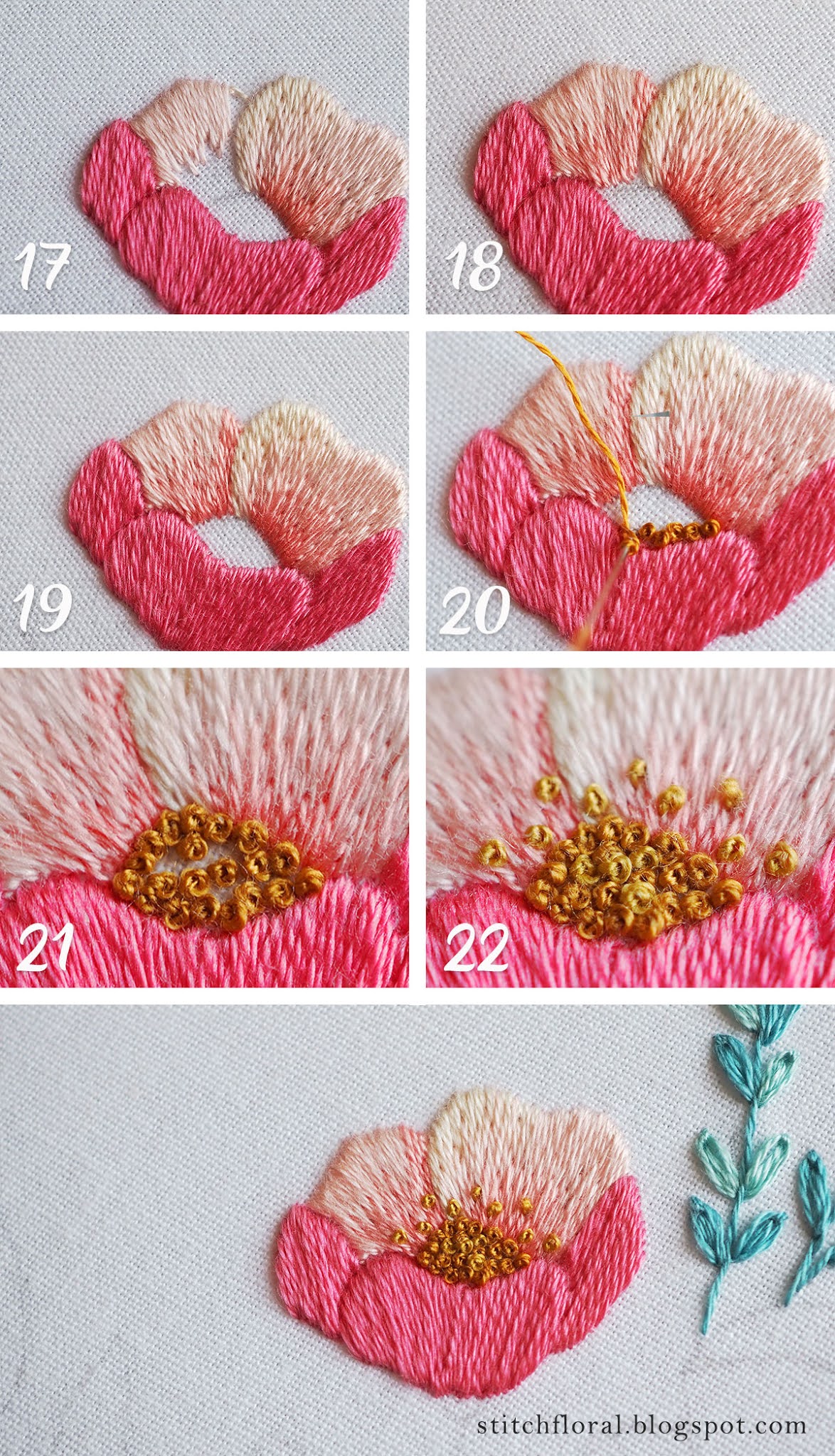 embroidery step by step