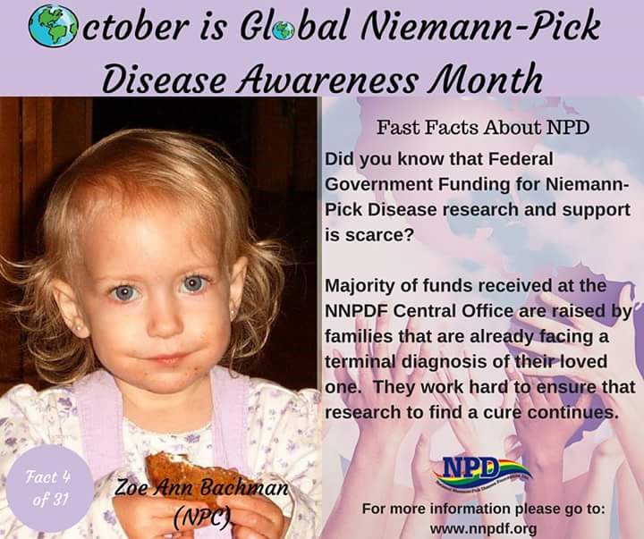 And Life Goes On...An Angel and a Rainbow October is Niemann Pick