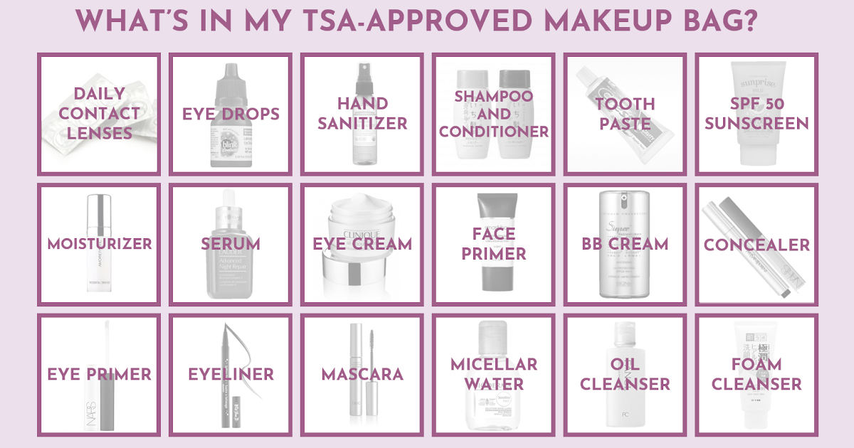 What's in My TSAApproved Makeup Bag?