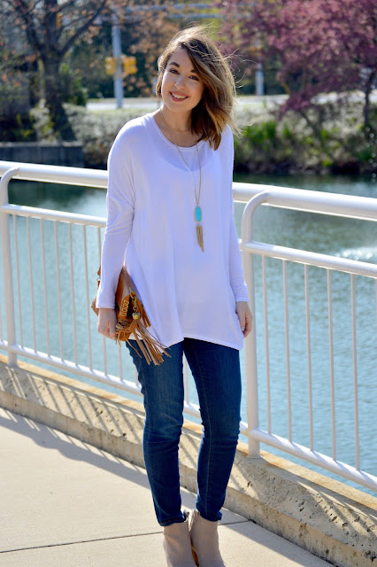 Rosy Outlook: Styling a White Tee