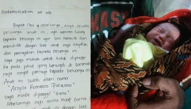 Bayi Dibuang Malam-malam di Surabaya, Ada Surat Isi Nama dan Minta Tolong Anaknya Dirawat