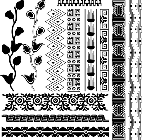 Ornamentos Mayas - clipart