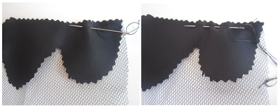 mis nancys, mis peques y yo, tutorial facil DIY tul y tela petalos basta