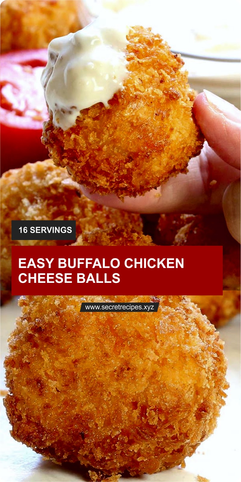 EASY BUFFALO CHICKEN CHEESE BALLS Recipe Spesial Food