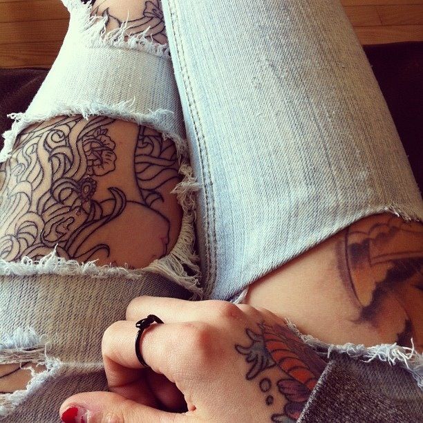 Tatuajes en el muslo para mujeres
