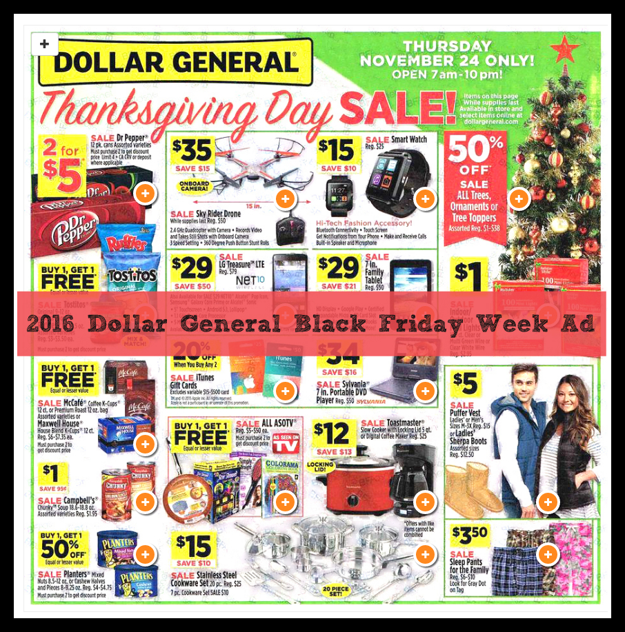 Dollar General 2016 Thanksgiving & Black Friday Ad Available!