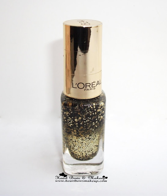 L'oreal Paris Color Riche Le Vernis Glitter Flaming Sunset Review Swatch Price Buy Online India