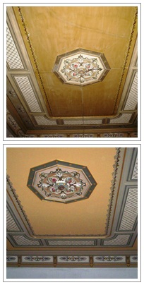 Restauración, pintura decorativa y mural: Restauración de un techo del