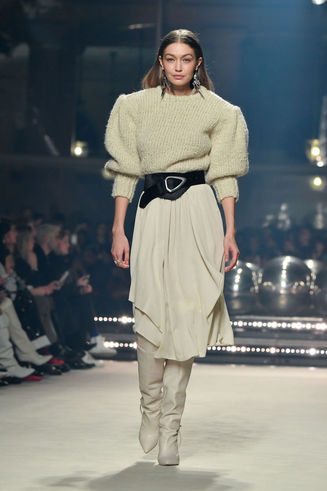 Gigi Hadid makes a style statement at the Isabel Marant Show at Paris