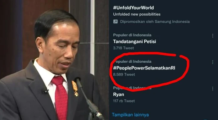 Netizen Serukan Pecat Jokowi Sebagai Pemimpin Negara, Tagar #PeoplePowerSelamatkanRI Trending