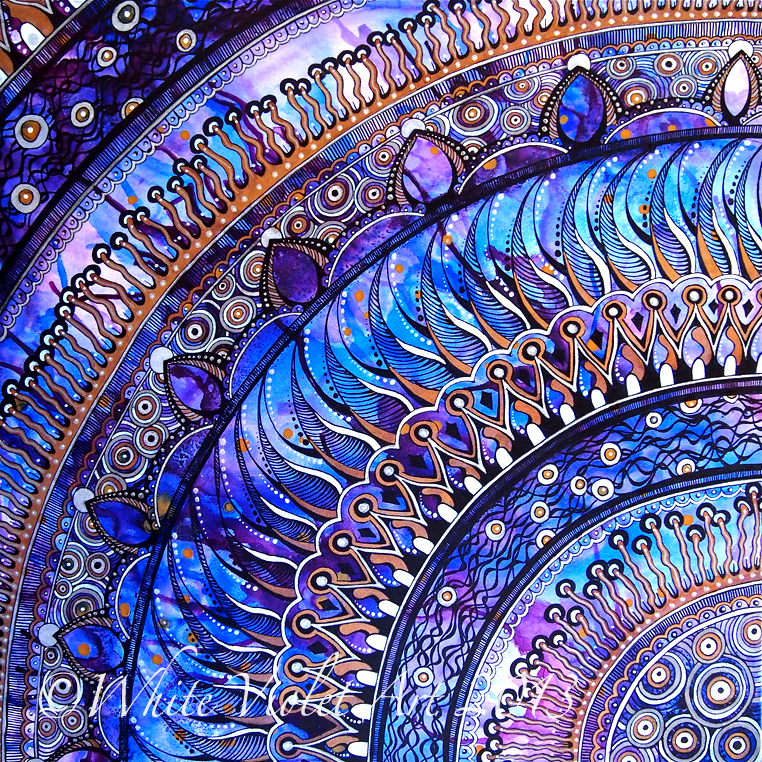 White Violet Art: A Very "Violet" Mandala ;)