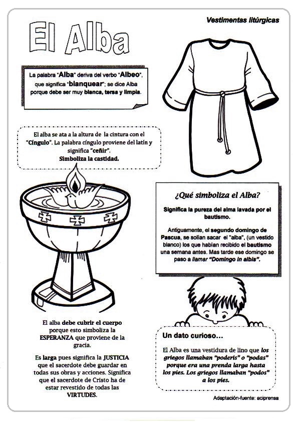 La Catequesis (El blog de Sandra): Conocemos la vestimenta de un sacerdote,  obispo...: Vestiduras litúrgicas