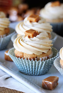 Salted Caramel Cupcakes with Caramel Cream Cheese Frosting Image